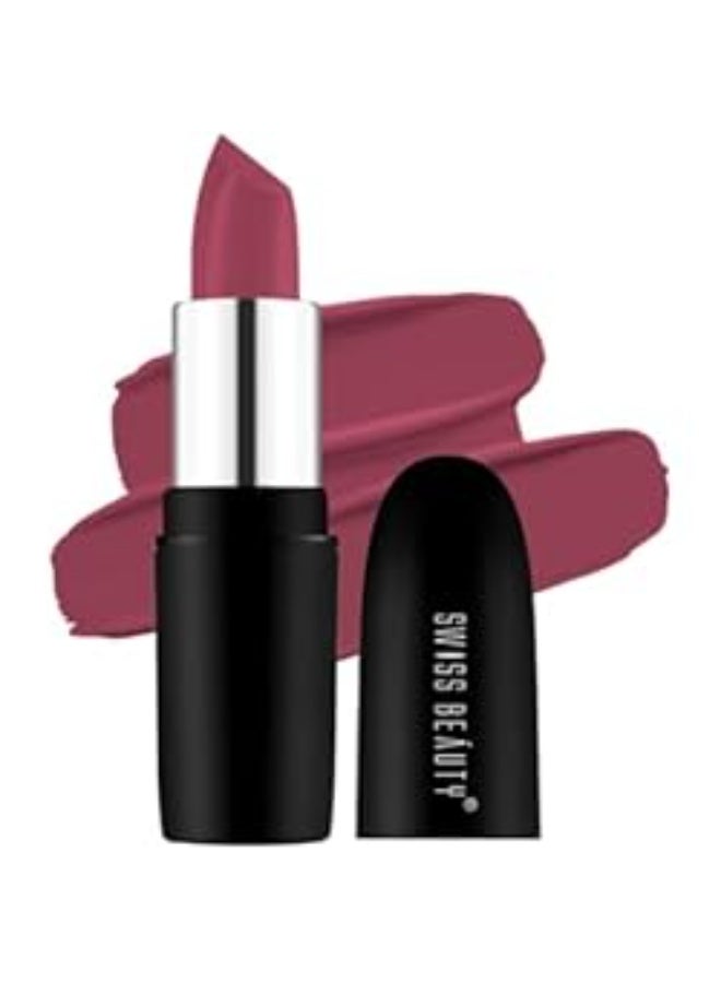 SWISS BEAUTY Bold Matt Lip Liner | Long-lasting |Matte Finish | Non-drying | Shade-04, 5gm & Swiss Beauty Pure Matte Creamy Lipstick | Non-drying, Highly pigmented Lipstick | Shade- Hot Nude, 3.8gm| - Image 2